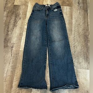 Stylish Risen Indigo Wide-Leg Women's Jeans